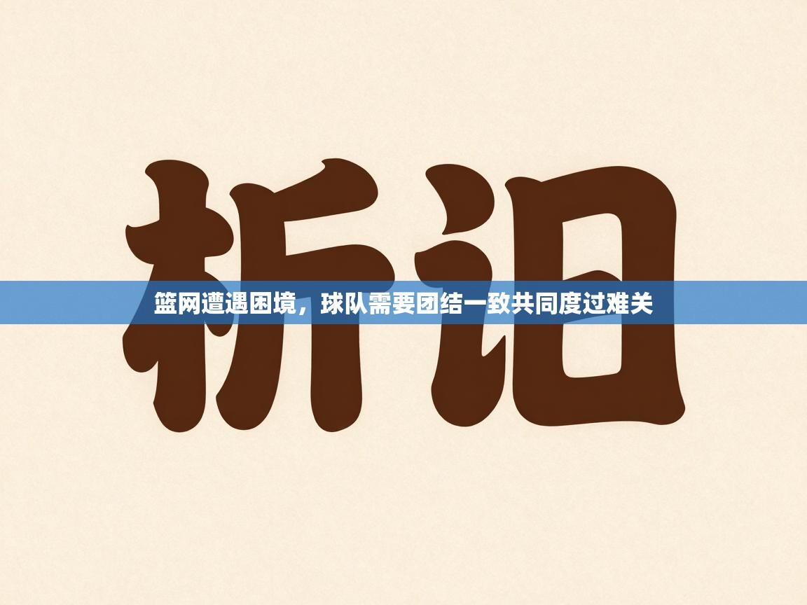 篮网遭遇困境,球队需要团结一致共同度过难关 第1张