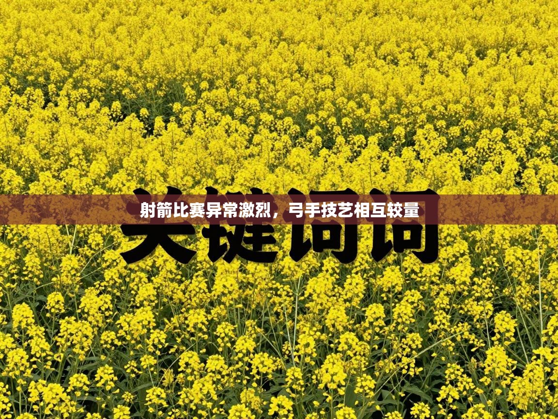 射箭比赛异常激烈,弓手技艺相互较量 第2张